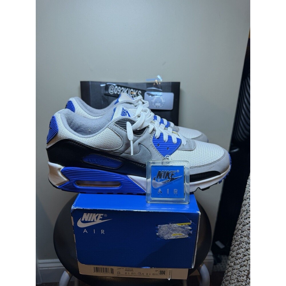 Nike Air Max 90 Recraft Royal Blue CD0881-102 Size 13 Men OG Box Hangtag Rare